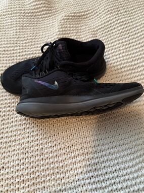 Nike Black Running Shows with Iridescent Swoosh